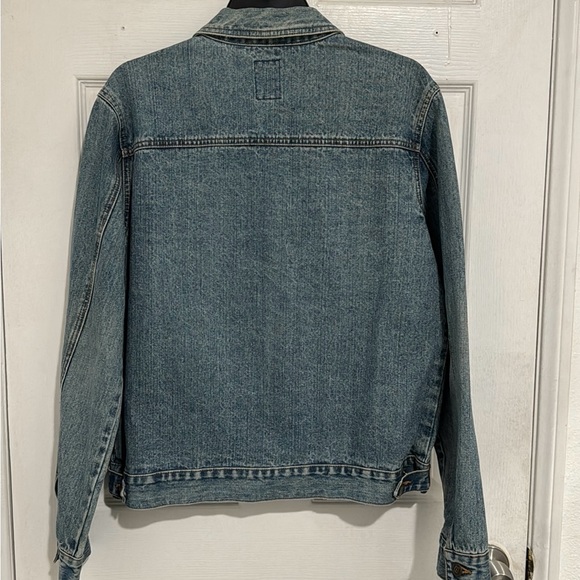 Vintage B.U.M Jean Jacket Men's Size Medium Light Denim Wash 90s - Picture 2 of 8
